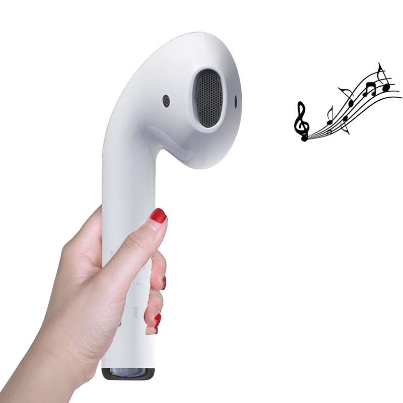 MK101 Creative Big Headphones Shape Sound Heavy Subwoofer Wireless Bluetooth Speakers, Support USB &