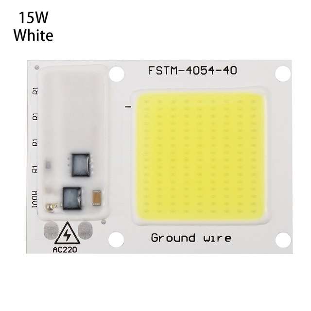 High Power 220V LED FloodlightCool/Warm White COB LED Chip IP65 Smart IC Driver Lamp(20W white)