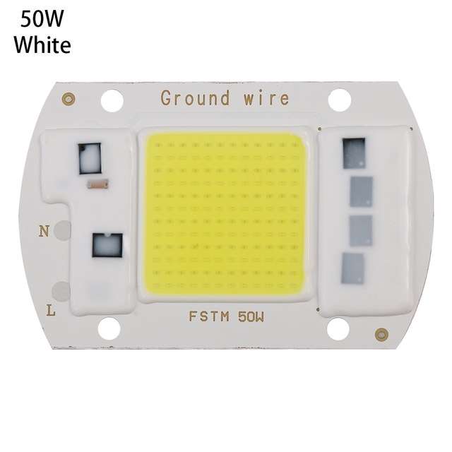 High Power 220V LED FloodlightCool/Warm White COB LED Chip IP65 Smart IC Driver Lamp(20W white)