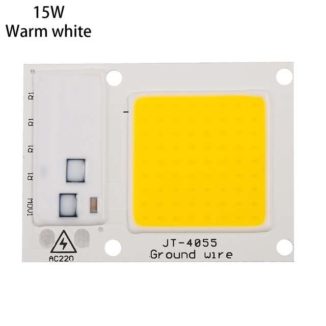 High Power 220V LED FloodlightCool/Warm White COB LED Chip IP65 Smart IC Driver Lamp(20W white)