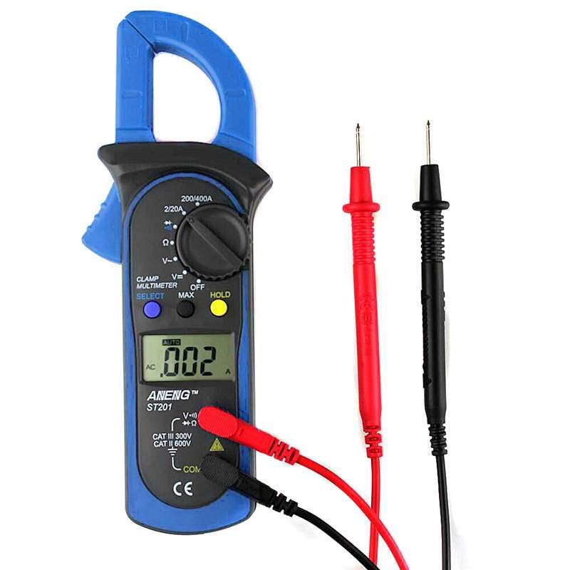ANENG ST201 AC And DC Digital Clamp Multimeter Voltage And Current Measuring Instrument Tester( Blue
