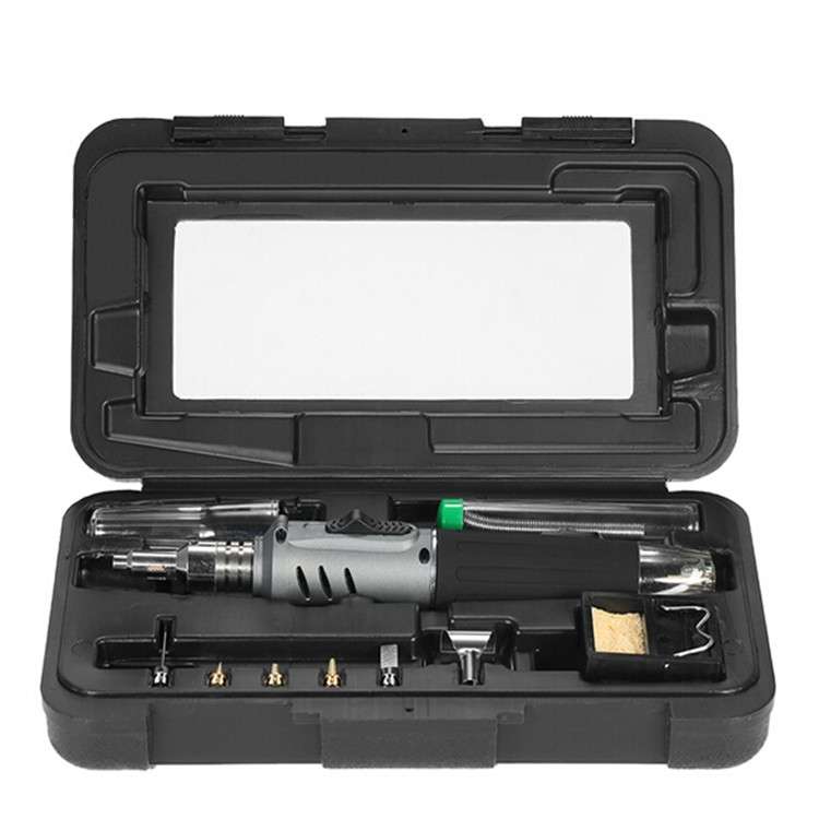 HS-1115K 10-in-1 Multifunctional Gas Soldering Iron Tool Set(Gold Handle)