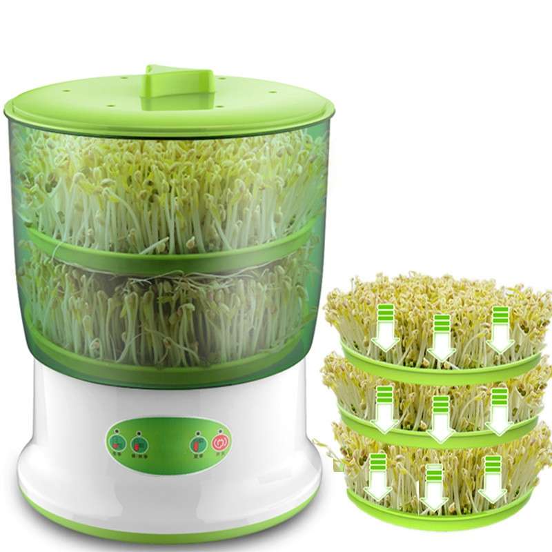 Intelligent Bean Sprouts Maker Household Upgrade Large Capacity Thermostat Green Seeds Growing Autom