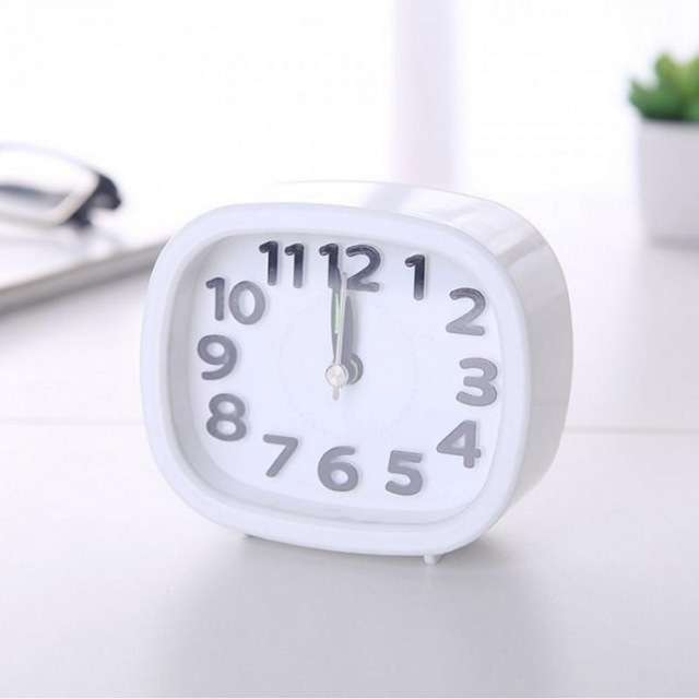 Creative Minimalist Mute Alarm Clock(Round Black)