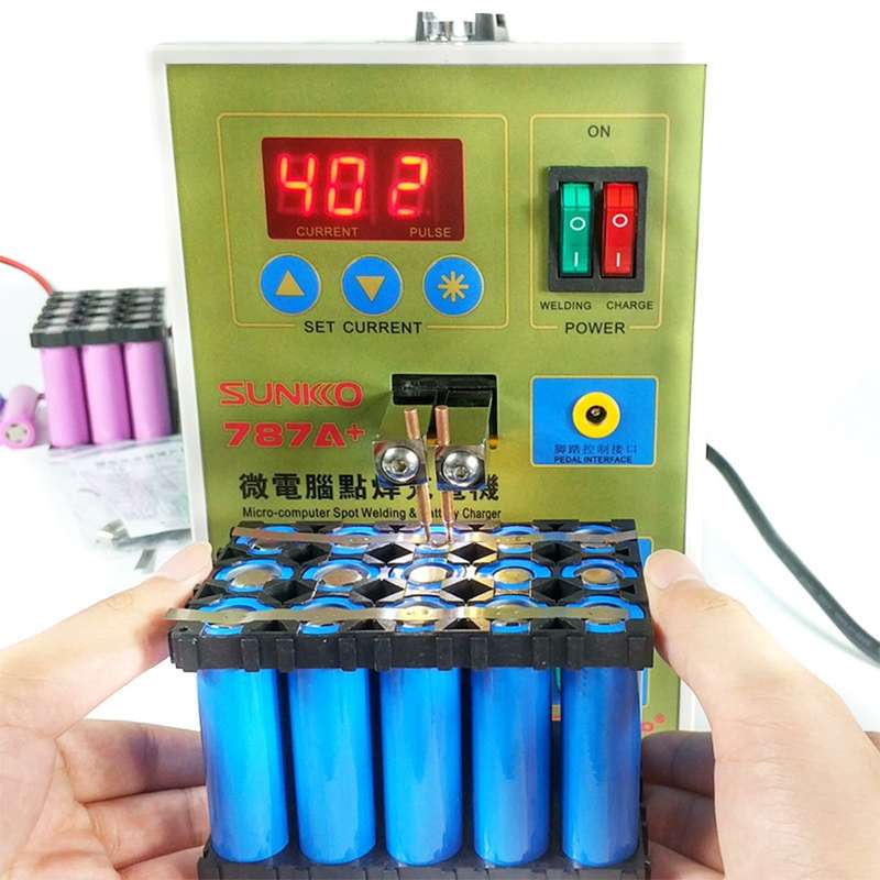 SUKKO LED Pulse Battery Spot Welder + Spot Welding Machine Micro-computer Micro Welding with LED Lig