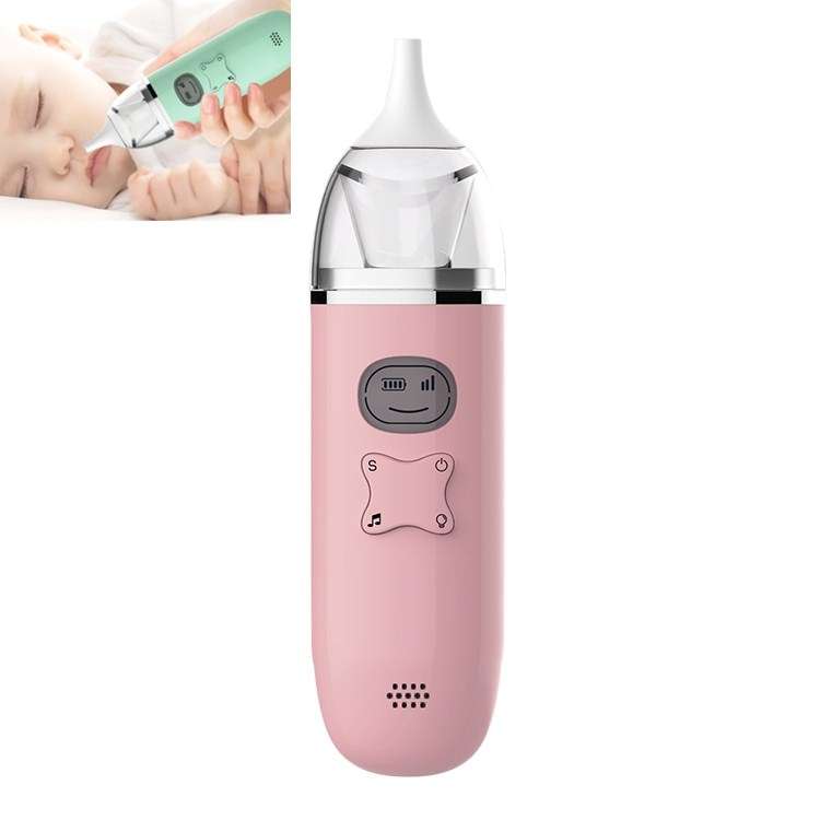 Music Baby Nasal Aspirator Newborn Electric Snot Cleaner(Light Green)