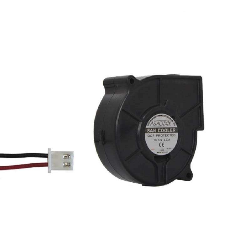 ASIACOOL Silent Turbo Blower Fan, Specification:7530 12V