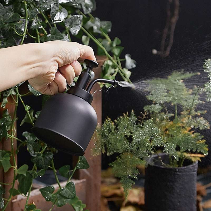 Vintage Brass Gardening Meaty Small Watering Can (Gold)