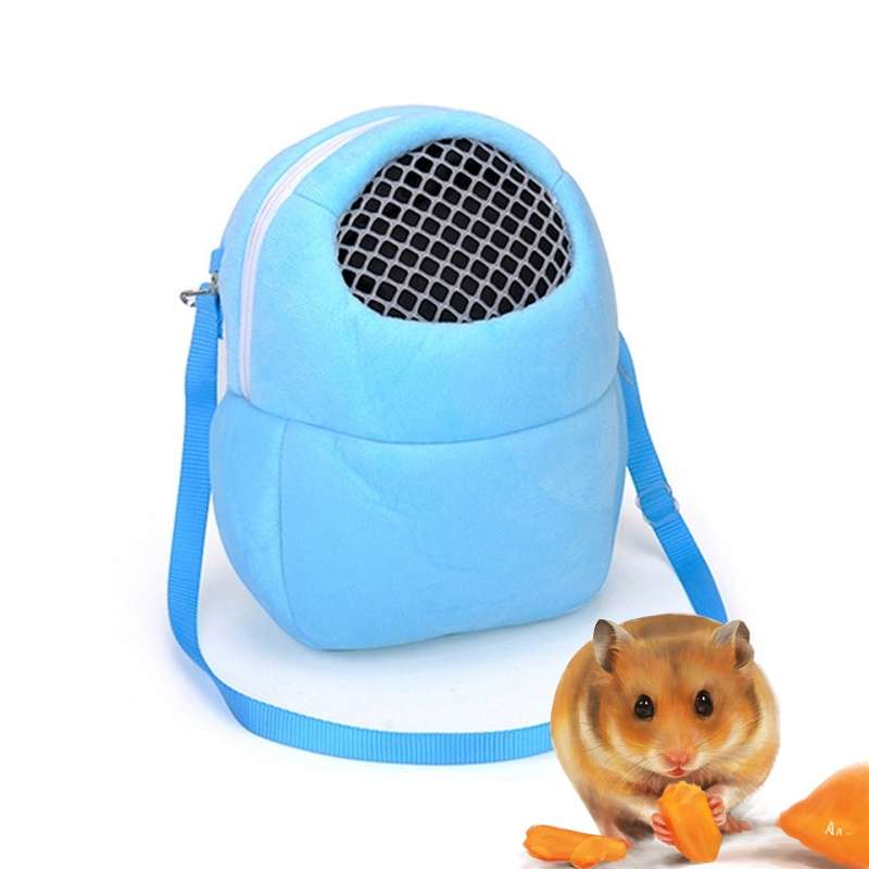 Pet Bag Small Pet Hamster Carrier Pure Color Leash Travel Bag, Size:S(Green)