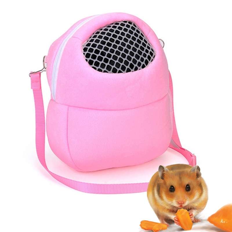 Pet Bag Small Pet Hamster Carrier Pure Color Leash Travel Bag, Size:S(Green)