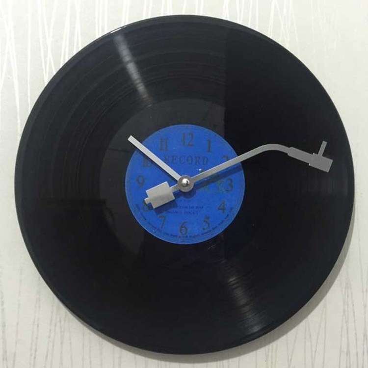12 Inch Vinyl Record DIY Wall Clock Retro Vintage Record Clock(3 Color Numbers)