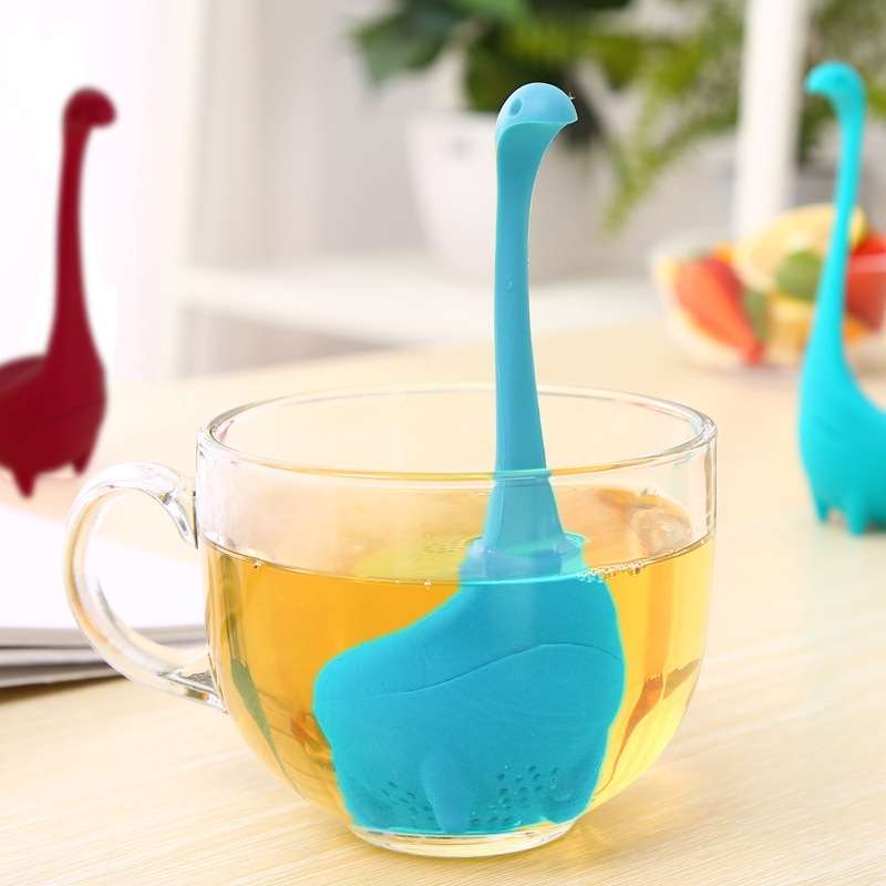 Food Grade PP Cooking Dinosaur Infuser Loch Ness Monster Shape Heat Resistance Total Tea Strainers T