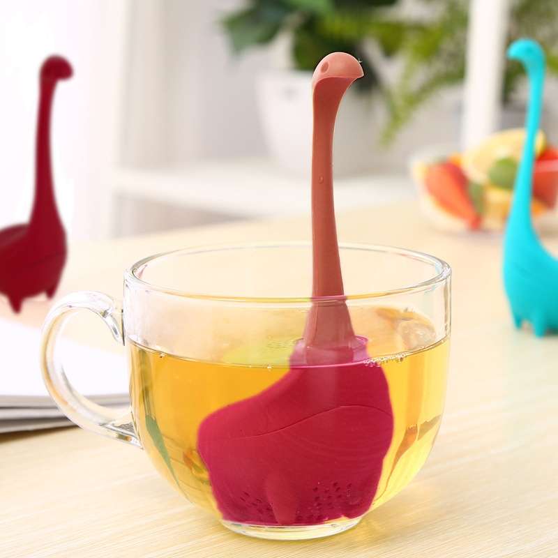 Food Grade PP Cooking Dinosaur Infuser Loch Ness Monster Shape Heat Resistance Total Tea Strainers T