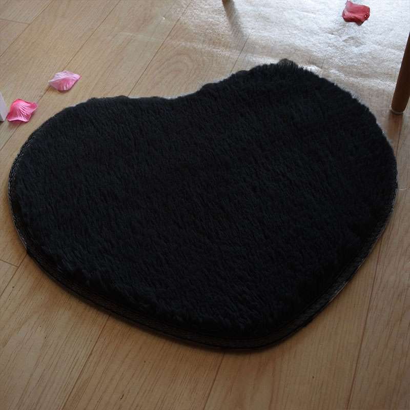 Heart Shape Non-slip Bath Mats Kitchen Carpet Home Decoration, Size:40*50CM(Light Camel)