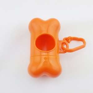 Dog Poop Dispenser Dog Poop Bag Bone Dispenser Case Pet Waste Bags(Green)
