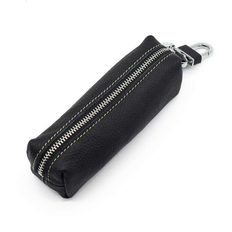 Car Keys Holder Genuine Leather Coin Purse for Men Key Wallets(Brown)