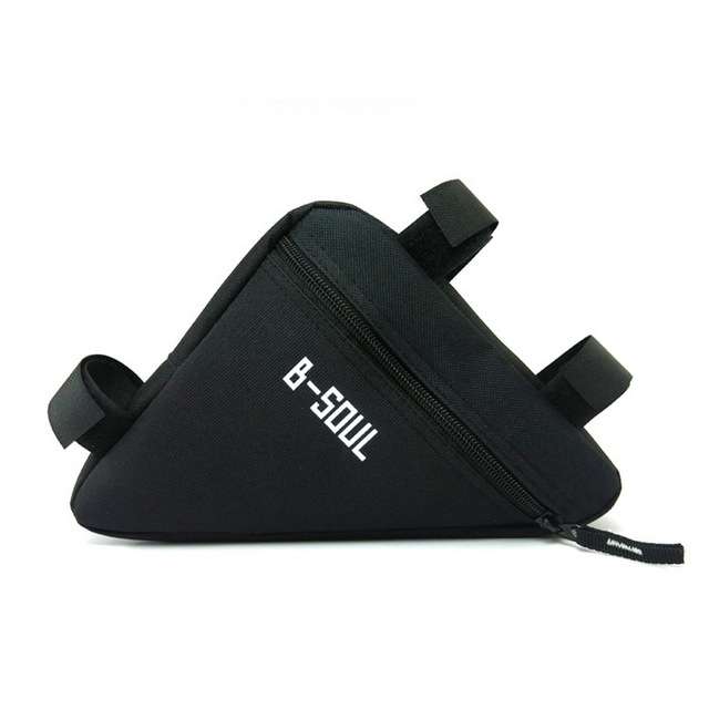 Triangle Bike Bag Front Tube Frame Cycling Bicycle Bags Waterproof MTB Road Pouch Holder Saddle(Red
