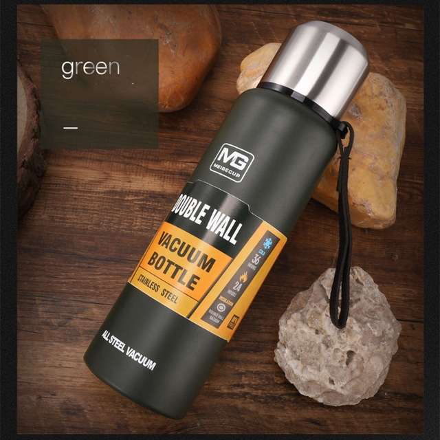 Outdoor Thermos Portable Large Capacity Insulated Cup, Capacity:500ml(Silver)