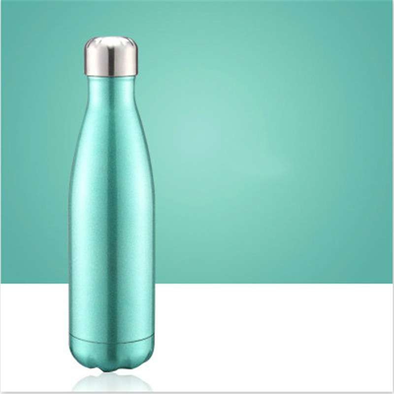 Thermal Cup Vacuum Flask Heat Water Bottle Portable Stainless Steel Sports Kettle, Capacity:500ml(Si