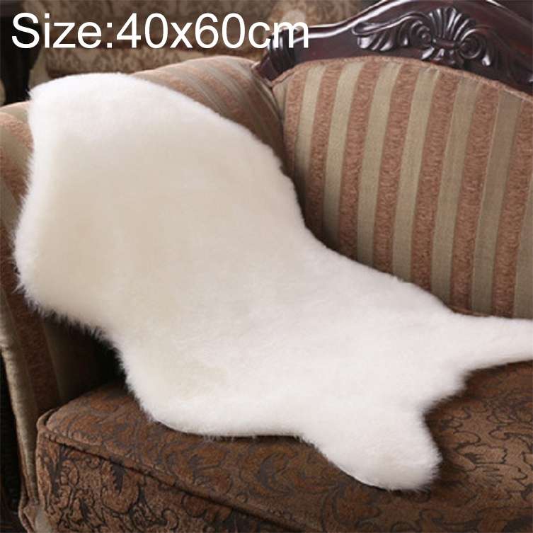 Imitation Wool Soft Home Living Room Carpet Sofa Cushion Mats, Size:40x60cm(Grey)