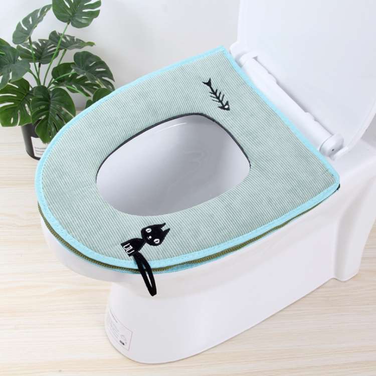 Washable Bathroom Toilet Seat Cover Warmer Soft Cushion Pad Closestool Lid Mat Household Products(Ro