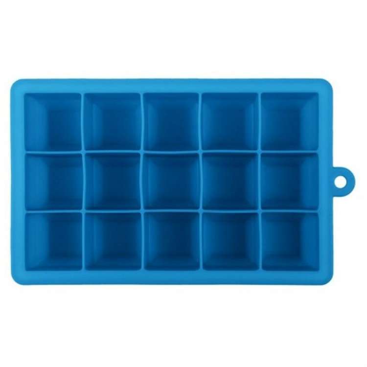 15 Grids DIY Big Ice Cube Mold Square Shape Silicone Ice Tray Fruit Ice Cream Maker(Green)