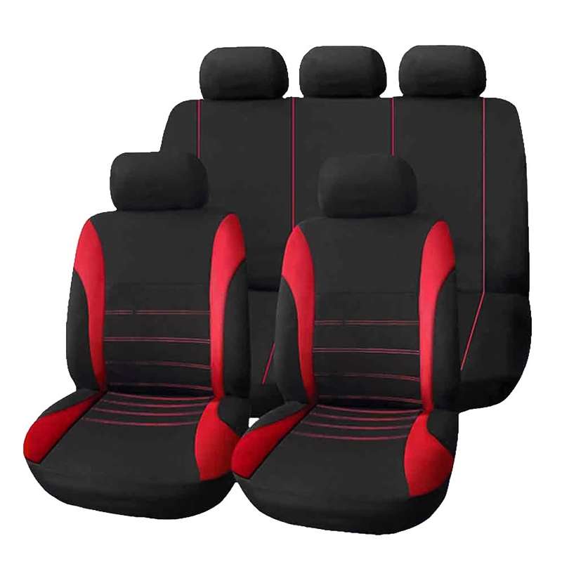 9 PCS Four Seasons Universal Seat Cover Cushion Car Fur Seat Covers Set Universal Cushion(Gray)