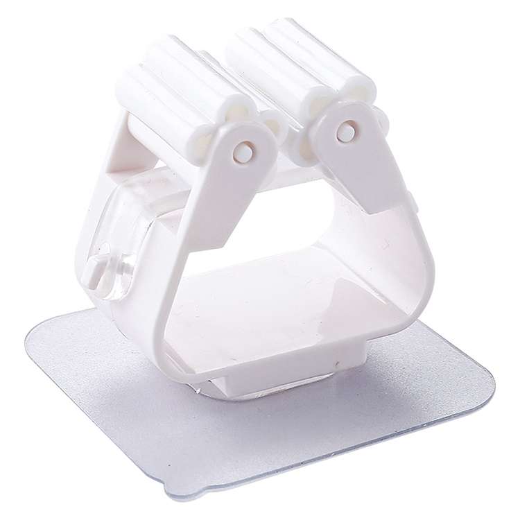 Mop Holder Wall Mounted Organizer Holder Household Kitchen Bathroom Adhesive Storage Broom Hanger Cl