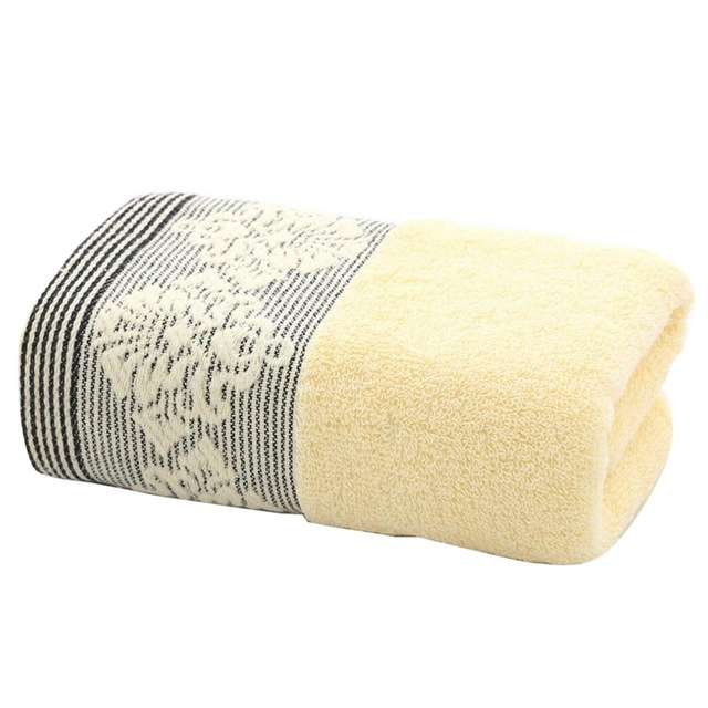 Absorbent Towel Face Towel Bathroom Thick Soft Cloth Wipe Towel, Size: 35x75cm(Brown)