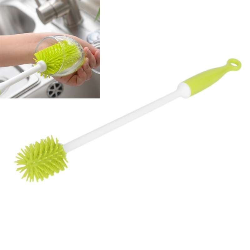 Bottle Cleaning Brush Long Handle Narrow Neck Bottle Brush(Blue)