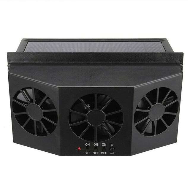 Solar Car Radiator Energy Saving Environmental Protection Detoxification Deodorization Radiator(Blac