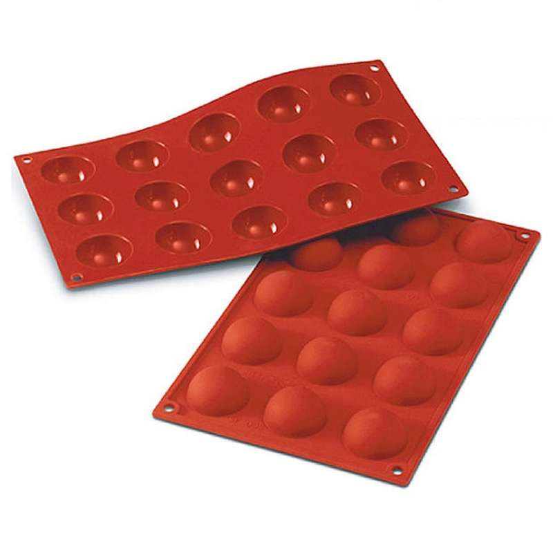 2 PCS Round Balls Silicone Mold Bread Cake Fondant Mousse Chocolate Mold Tray Kitchen DIY Baking Dec
