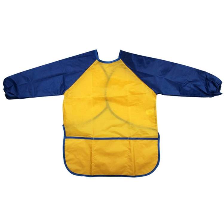 Long Sleeve Apron Drawing Painting Waterproof Smock Children Craft Art Waterproof Clothes, Size:S(Bl