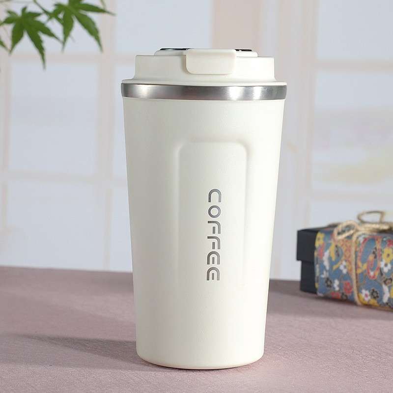 Smart Version Double Stainless steel 304 Coffee Mug Car Thermos Mug Travel Thermo Cup 510ml(Blue)
