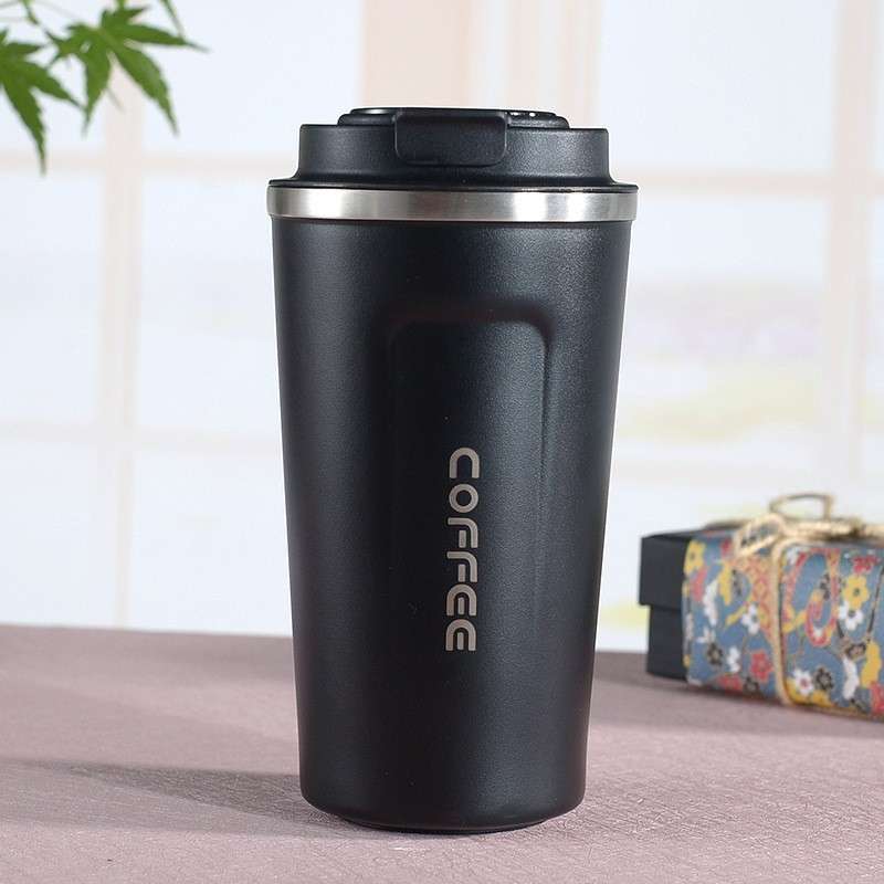 Smart Version Double Stainless steel 304 Coffee Mug Car Thermos Mug Travel Thermo Cup 510ml(Blue)