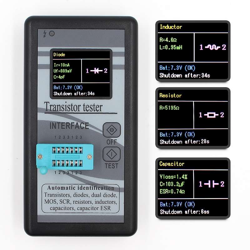 Color Screen Version Graphic Display M328 Transistor Tester Resistance Meter Inductance Meter Capaci