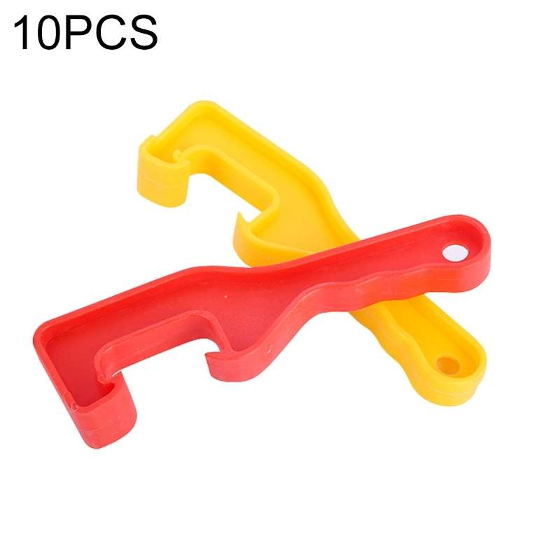 10 PCS Waterproof ABS Bucket Opener Thicken Paint Bucket Open Cover Wrench Tool, Random Color Deliv