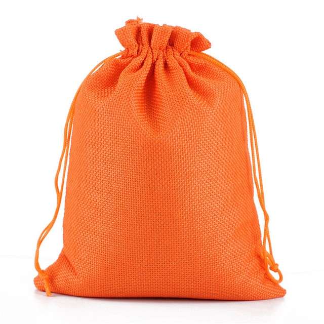 50 PCS Multi size Linen Jute Drawstring Gift Bags Sacks Wedding Birthday Party Favors Drawstring Gif