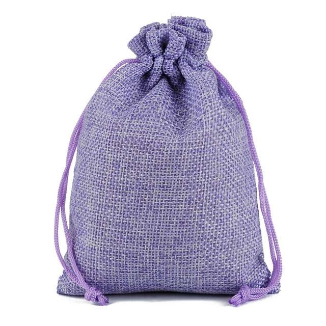 50 PCS Multi size Linen Jute Drawstring Gift Bags Sacks Wedding Birthday Party Favors Drawstring Gif