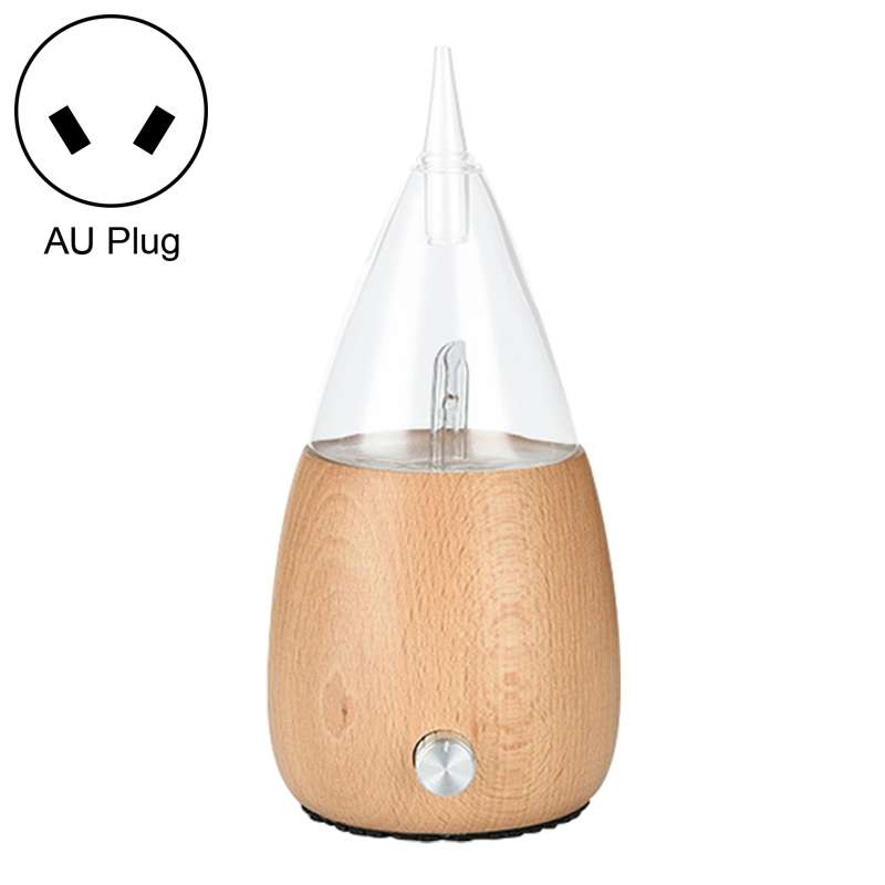 Waterless Diffuser Essential Oil Spray Wood Glass Aromatherapy Air Humidifier, Plug Type:AU Plug(Lig