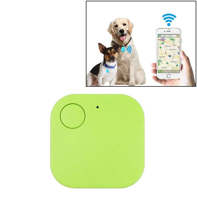 Portable Mini Square Anti Lost Device Smart Bluetooth Remote Anti Theft Keychain Alarm(Green)