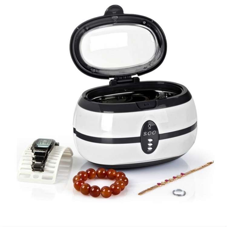 VGT-800 600ml Low Noise Vacuum Cleaner Ultrasonic Cleaner with SUS304 Tank for Home Jewelry Eyeglass