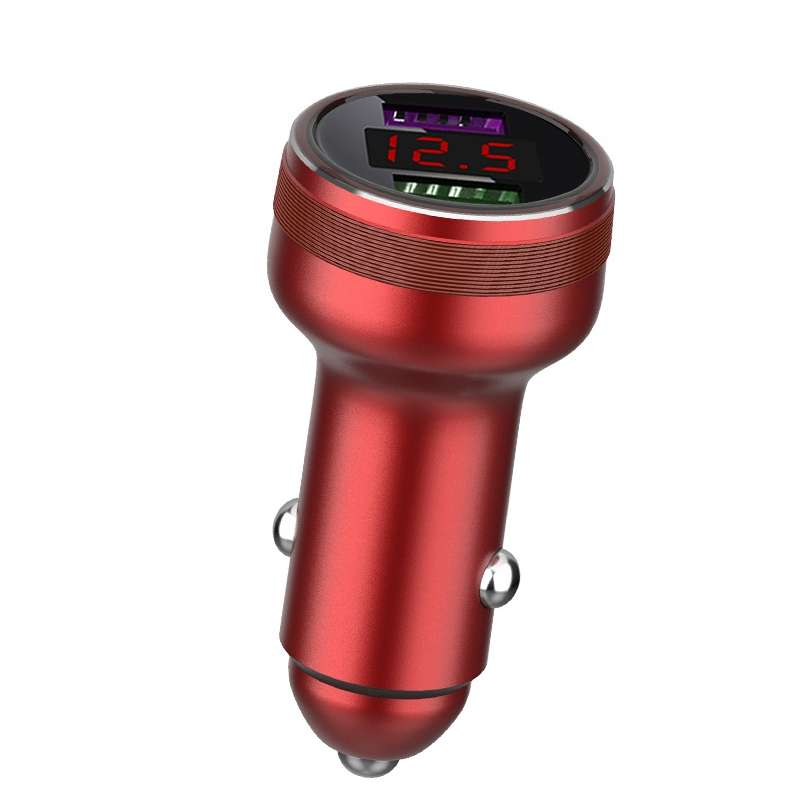 QIAKEY GX506L Dual USB Fast Charge Car Charger(Red)