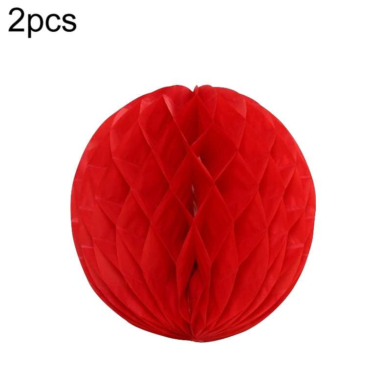 2 PCS Wedding Room Decoration Festive Mall Decoration Paper Honeycomb Ball Lantern, Size:8 inches 20