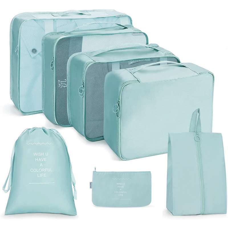 7 In 1 Travel Storage Bag Set Folding Storage Bag(Navy Blue)