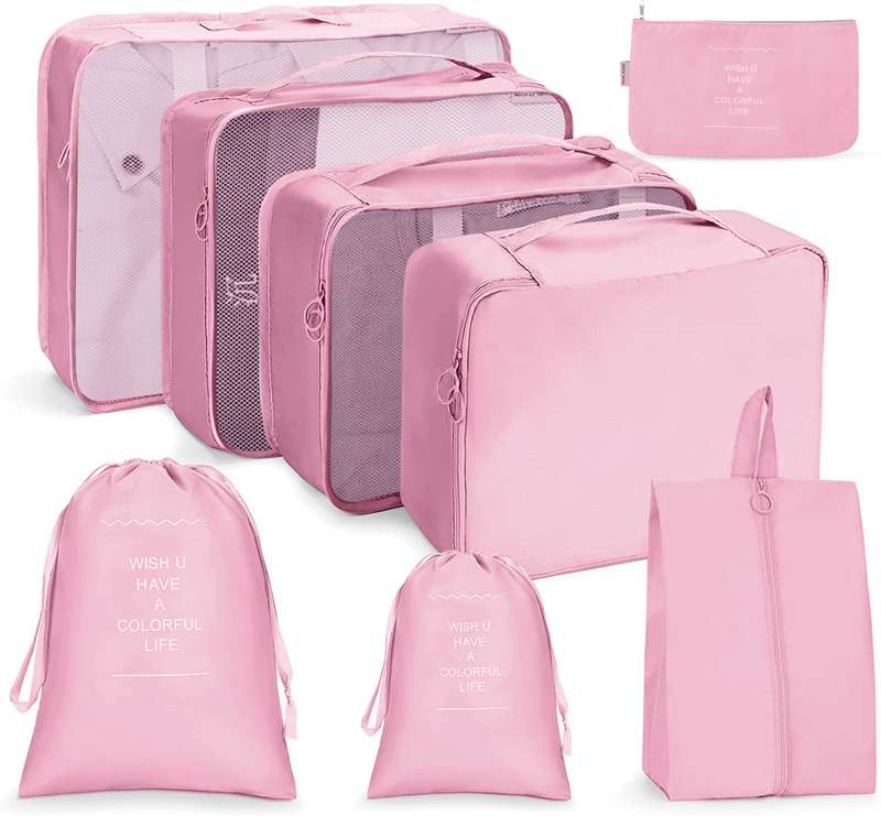 8 In 1 Beam Mouth Travel Storage Bag Set Folding Storage Bag