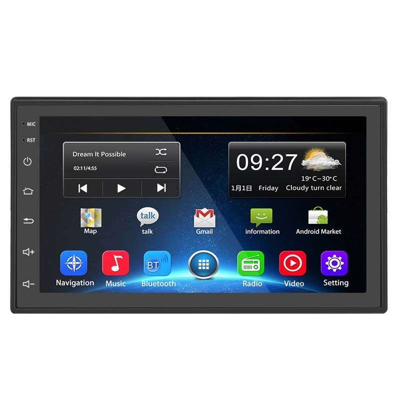 A2222KT 7 Inch Android Navigation WiFi Version 2+64G GPS Bluetooth 2.5D Screen Car Central Control M