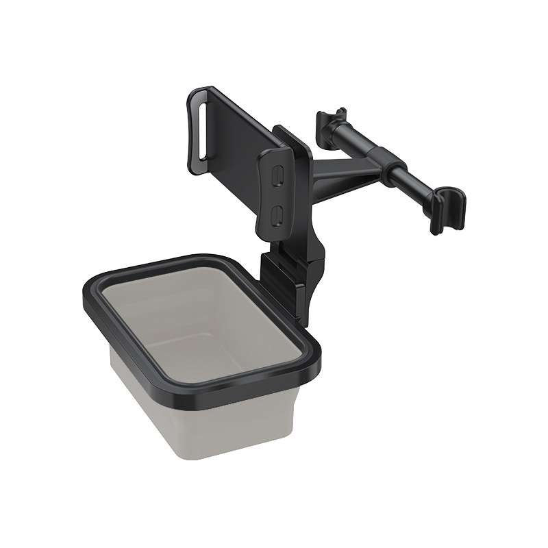 CHZ-12 Car Rear Pillow Telescopic Bracket Car Seat Phone Holder(Light Grey)