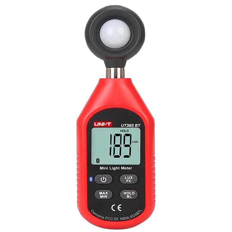 UNI-T UT383BT 200,000 LUX Digital Luxmeter Luminance Light Meter With LCD Backlit Display