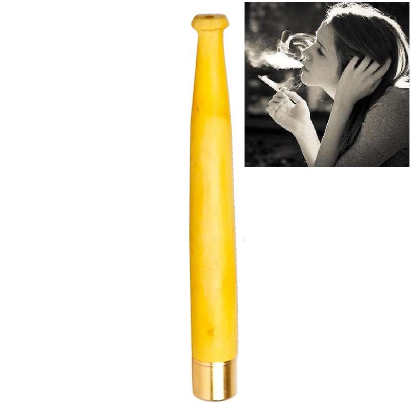 Ladies Twig Pull Rod Filter Can Wash Wood Sandalwood Long Cigarette Holder, Specifications:5 mm Fine